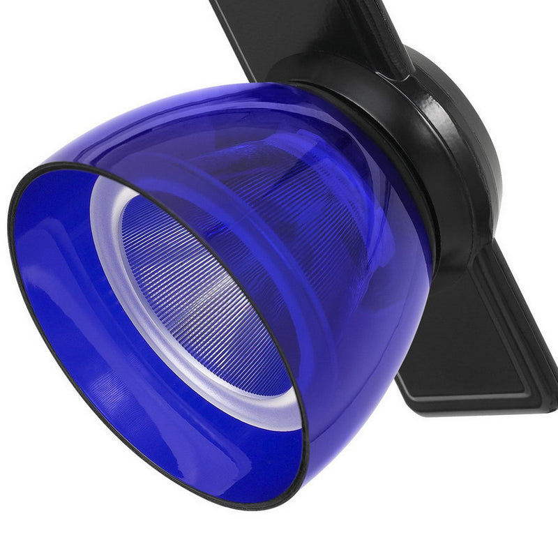 12W Integrated LED Track Fixture with Polycarbonate Head Black and Blue-zoom-