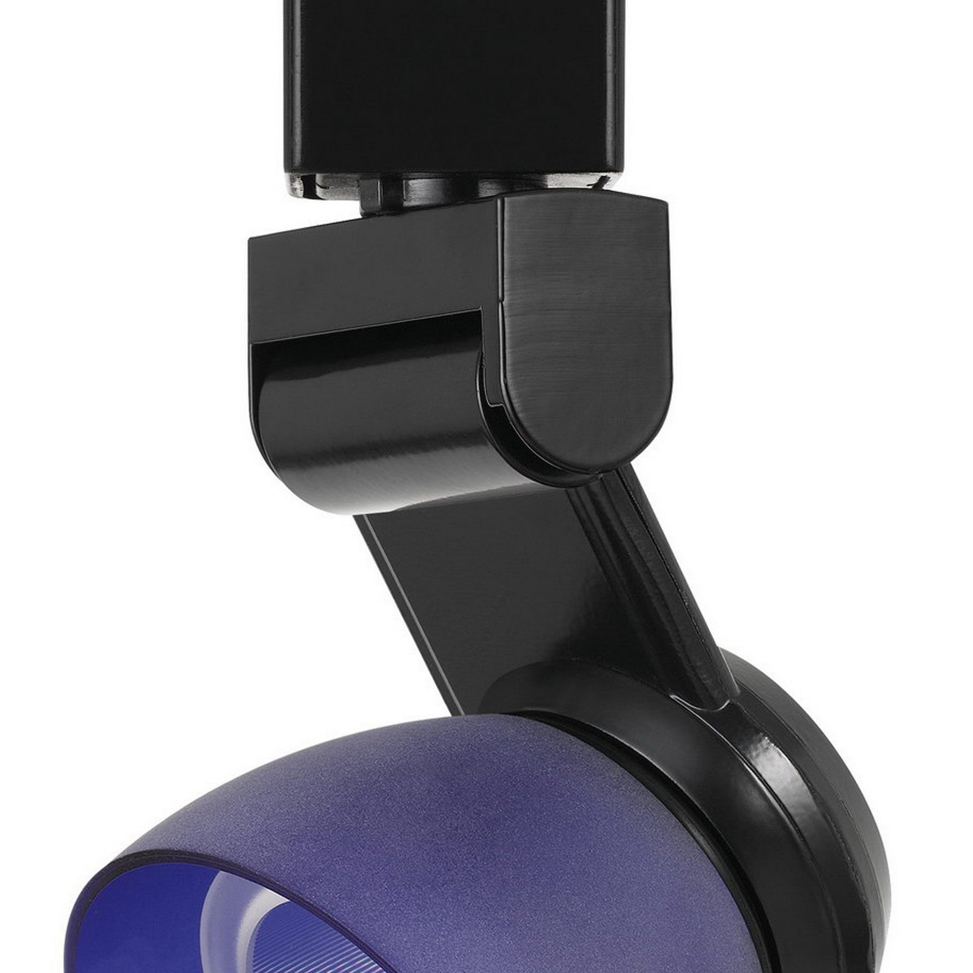 12W Integrated Metal and Polycarbonate LED Track Fixture Black and Blue-zoom-3