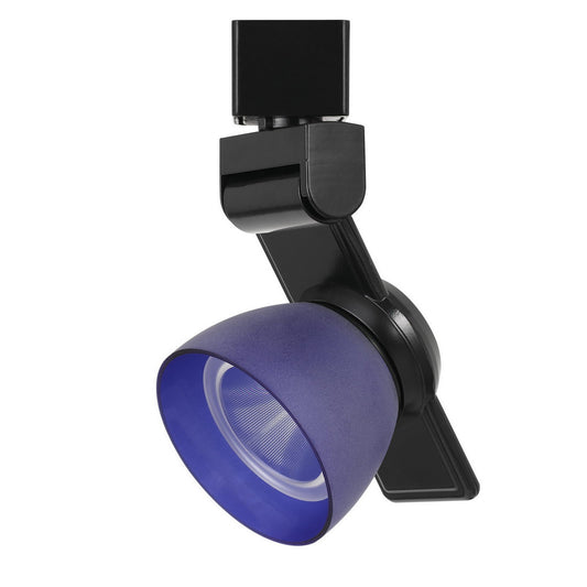 12W Integrated Metal and Polycarbonate LED Track Fixture Black and Blue