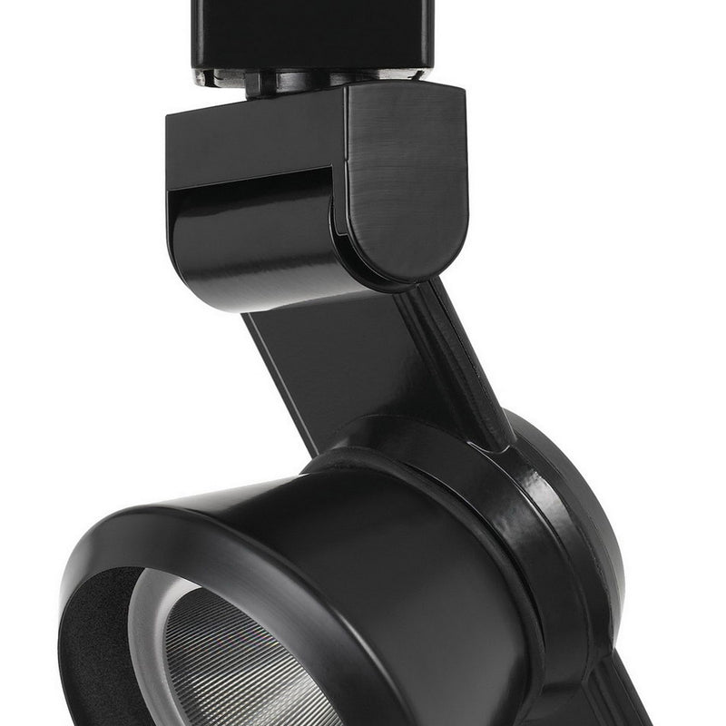 12W Integrated LED Metal Track Fixture with Cone Head Black-zoom-