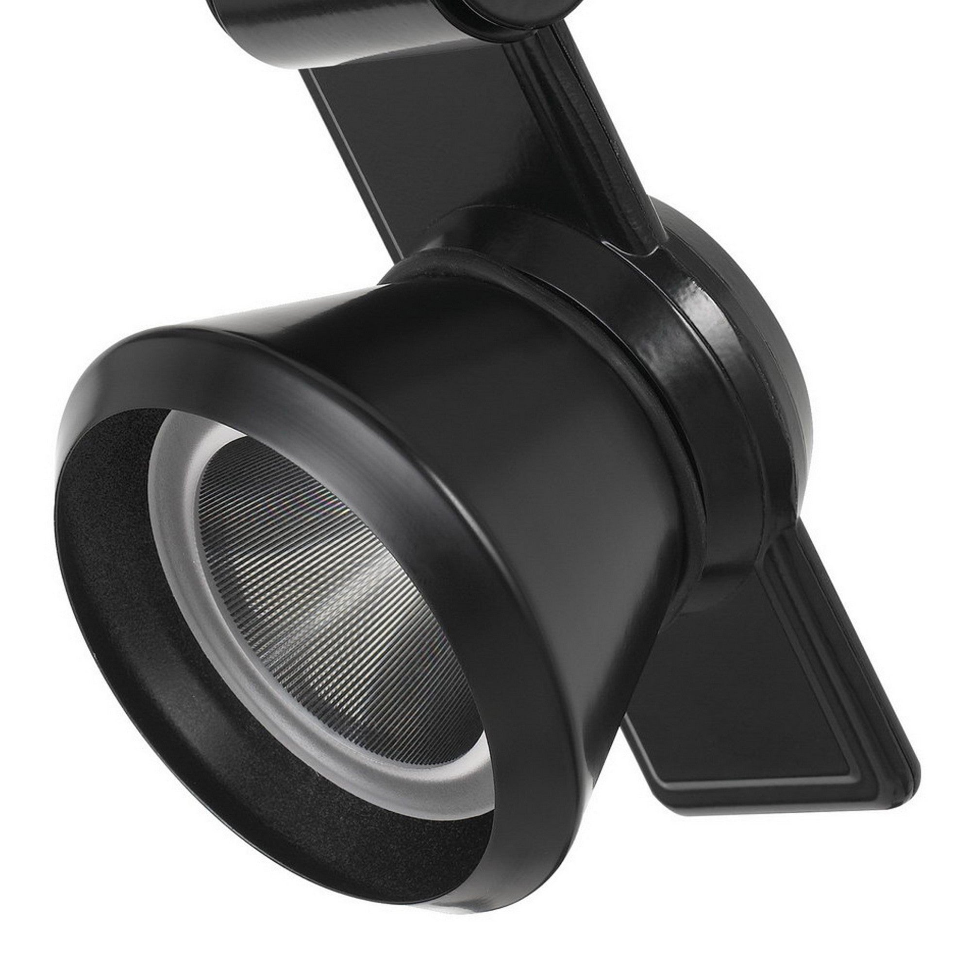 12W Integrated LED Metal Track Fixture with Cone Head Black-zoom-4