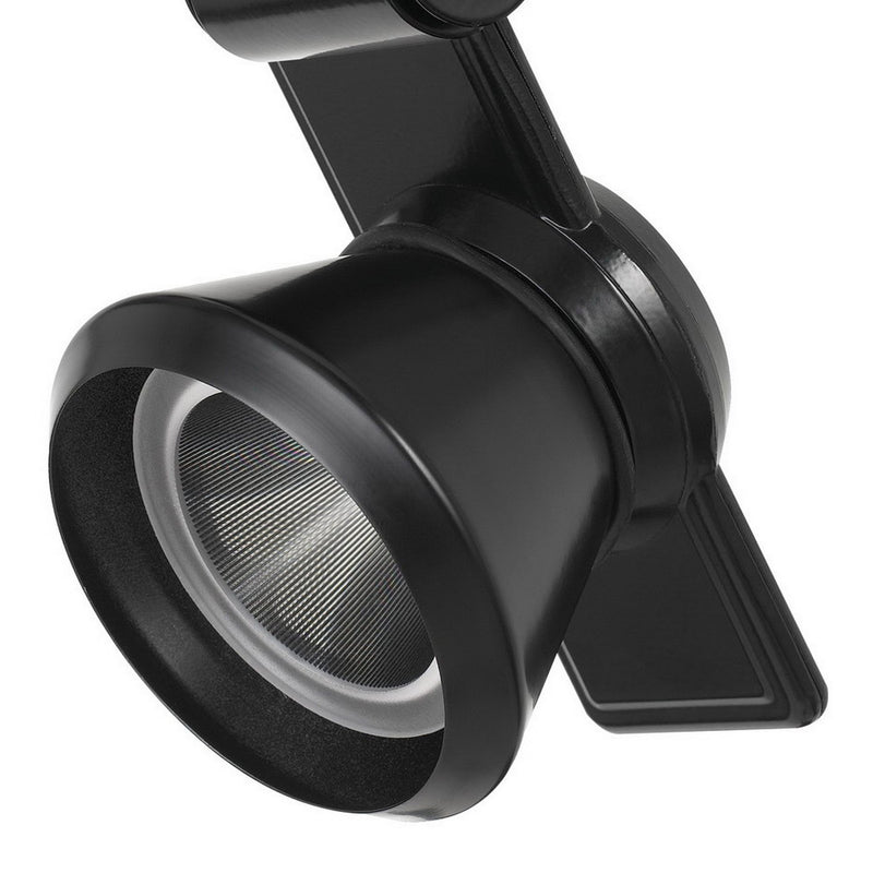 12W Integrated LED Metal Track Fixture with Cone Head Black-zoom-