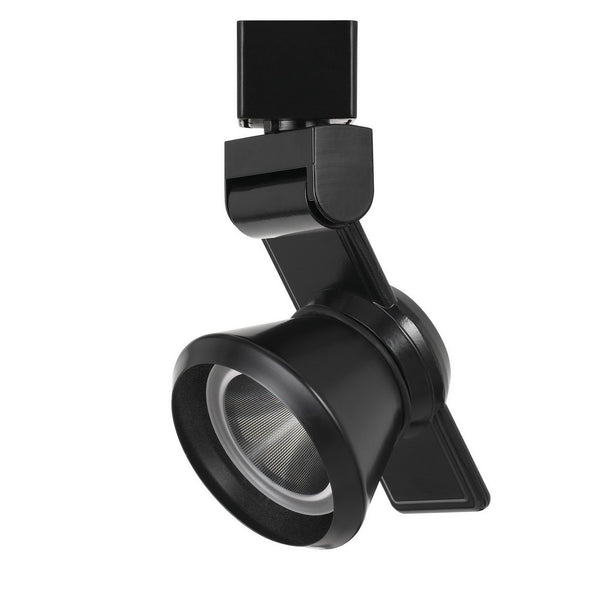 12W Integrated LED Metal Track Fixture with Cone Head Black