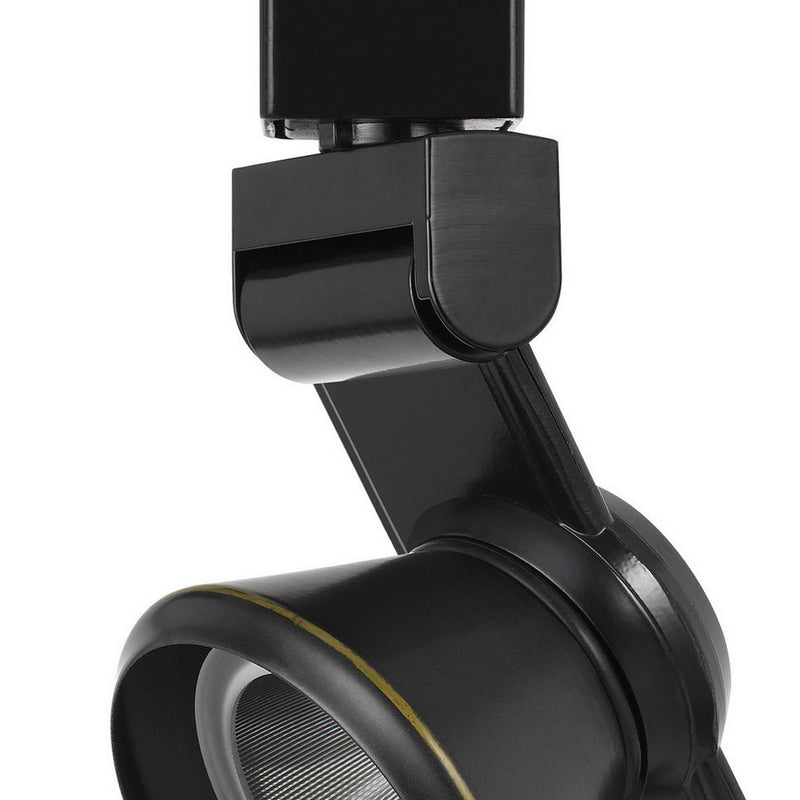 12W Integrated LED Metal Track Fixture with Cone Head Dark Black-zoom-
