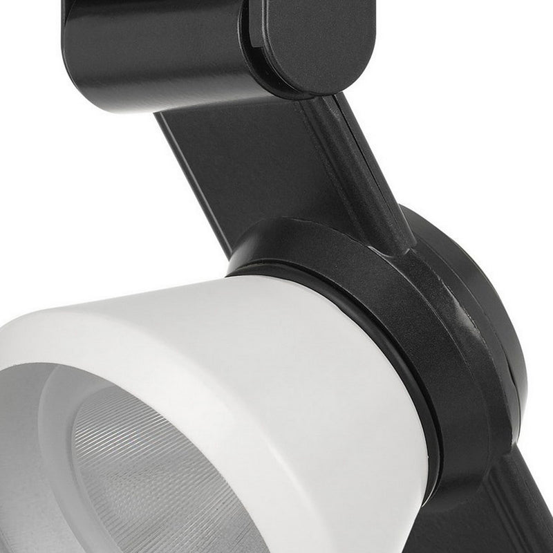 12W Integrated LED Metal Track Fixture with Cone Head Black and White-zoom-