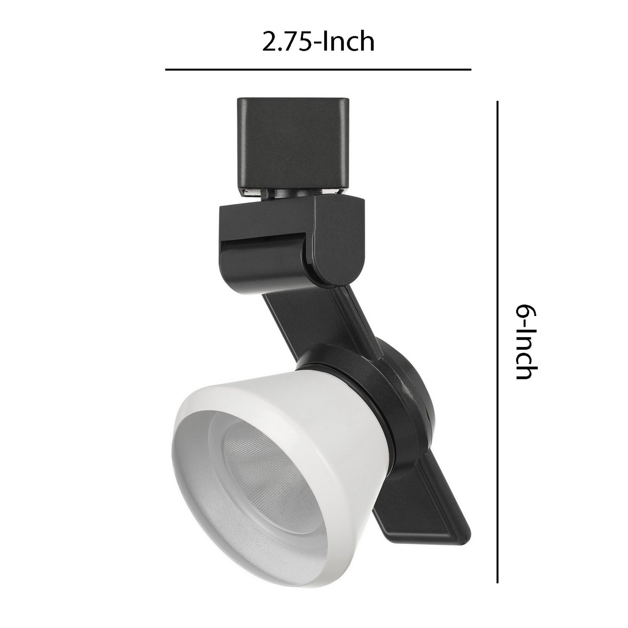 12W Integrated LED Metal Track Fixture with Cone Head Black and White-zoom-5