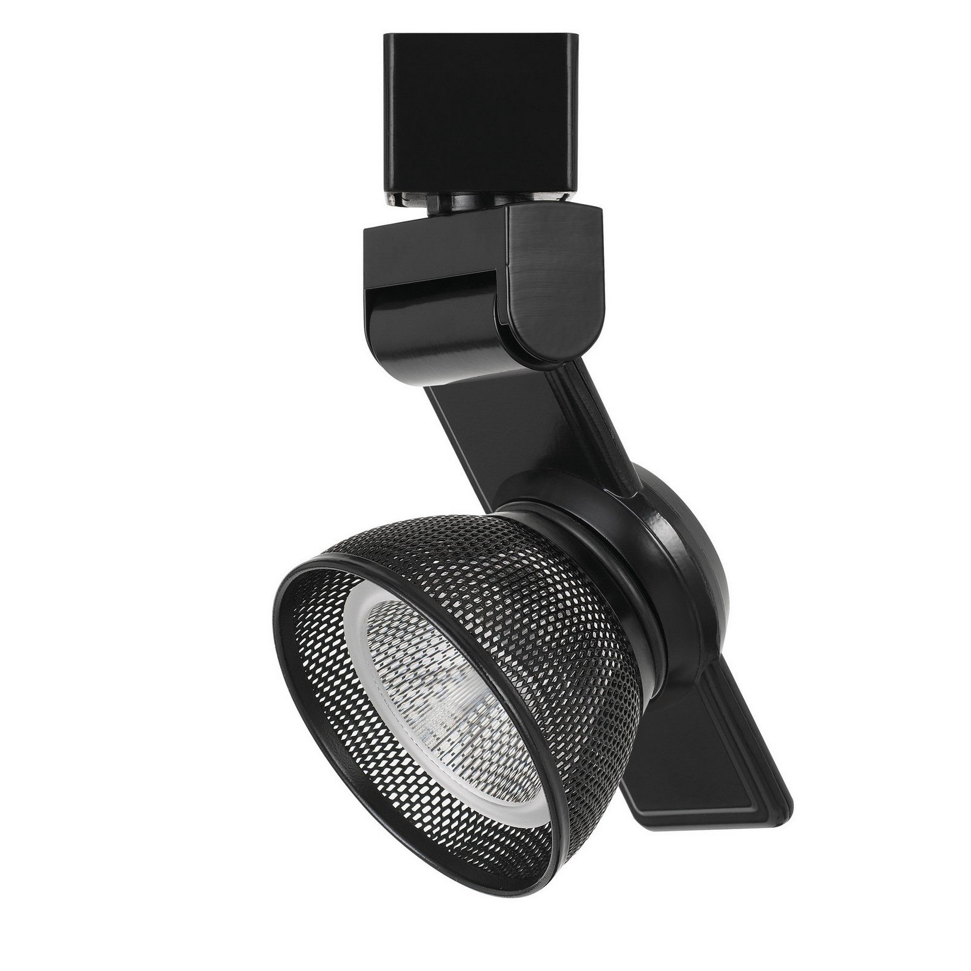 12W Integrated LED Metal Track Fixture with Mesh Head Black