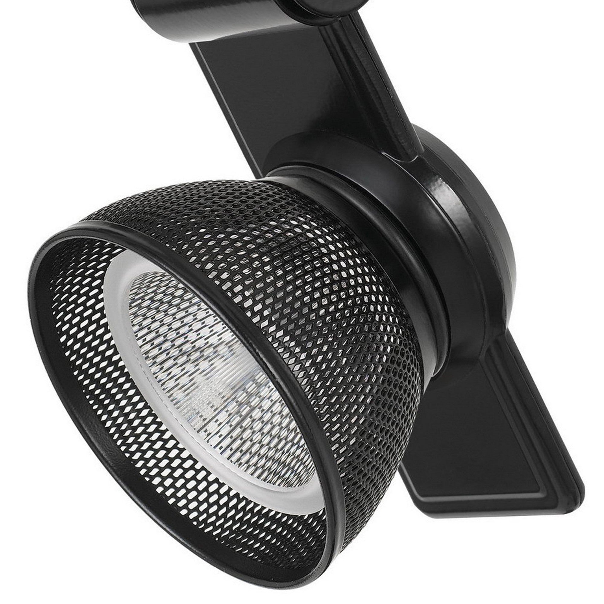 12W Integrated LED Metal Track Fixture with Mesh Head Black-zoom-4
