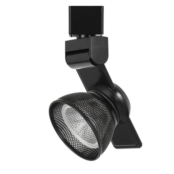 12W Integrated LED Metal Track Fixture with Mesh Head Black