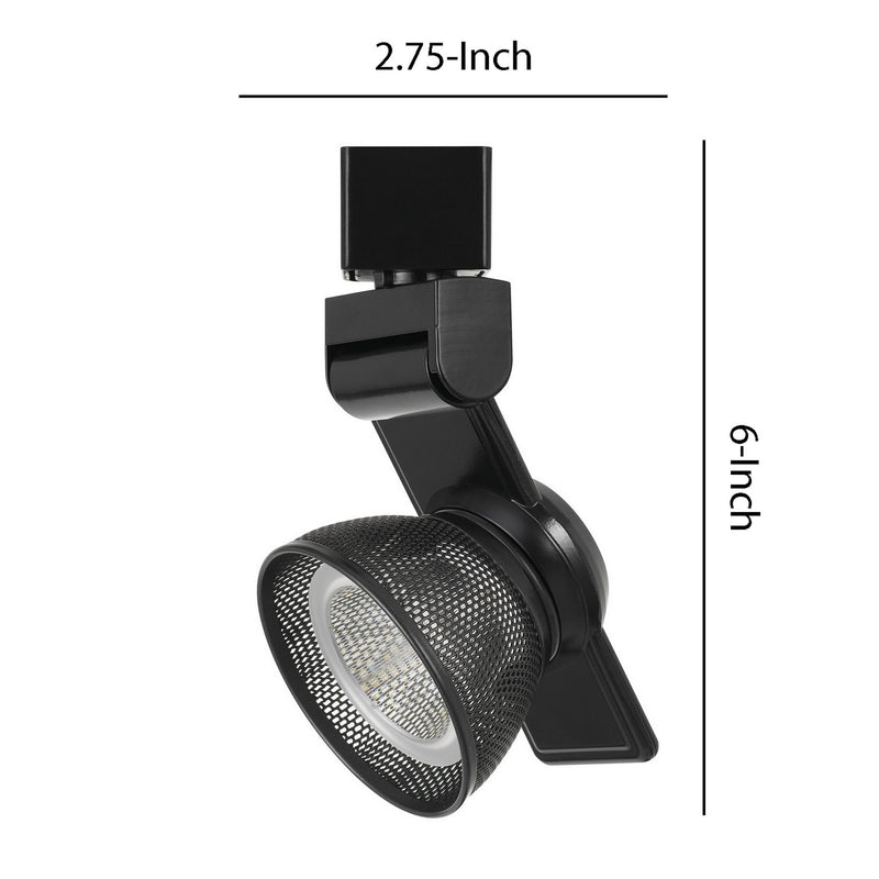 12W Integrated LED Metal Track Fixture with Mesh Head Dark Black-zoom-