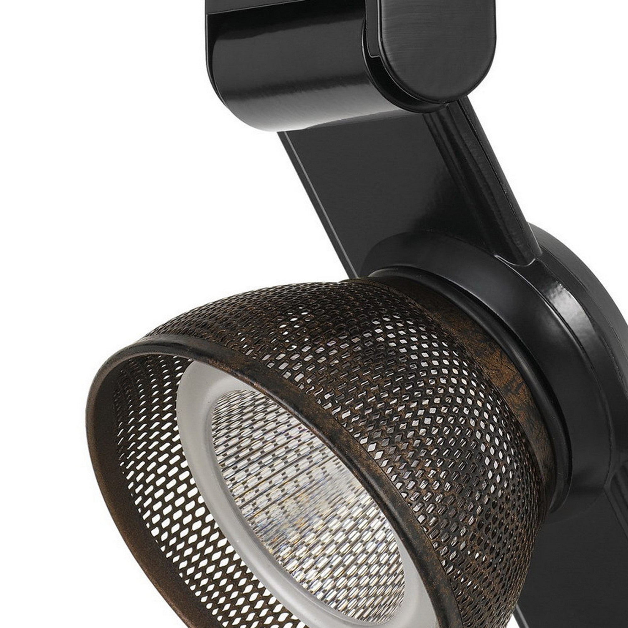 12W Integrated LED Metal Track Fixture with Mesh Head Black and Bronze-zoom-3