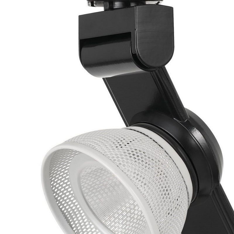 12W Integrated LED Metal Track Fixture with Mesh Head Black and White-zoom-