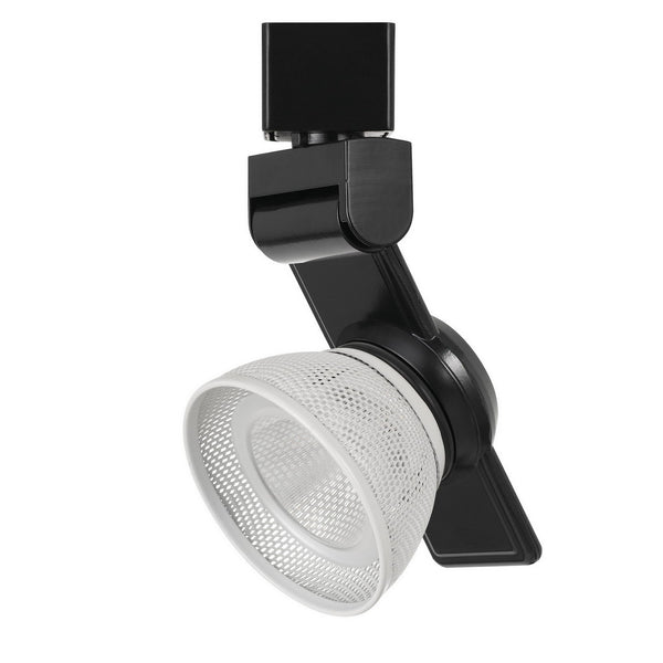12W Integrated LED Metal Track Fixture with Mesh Head Black and White