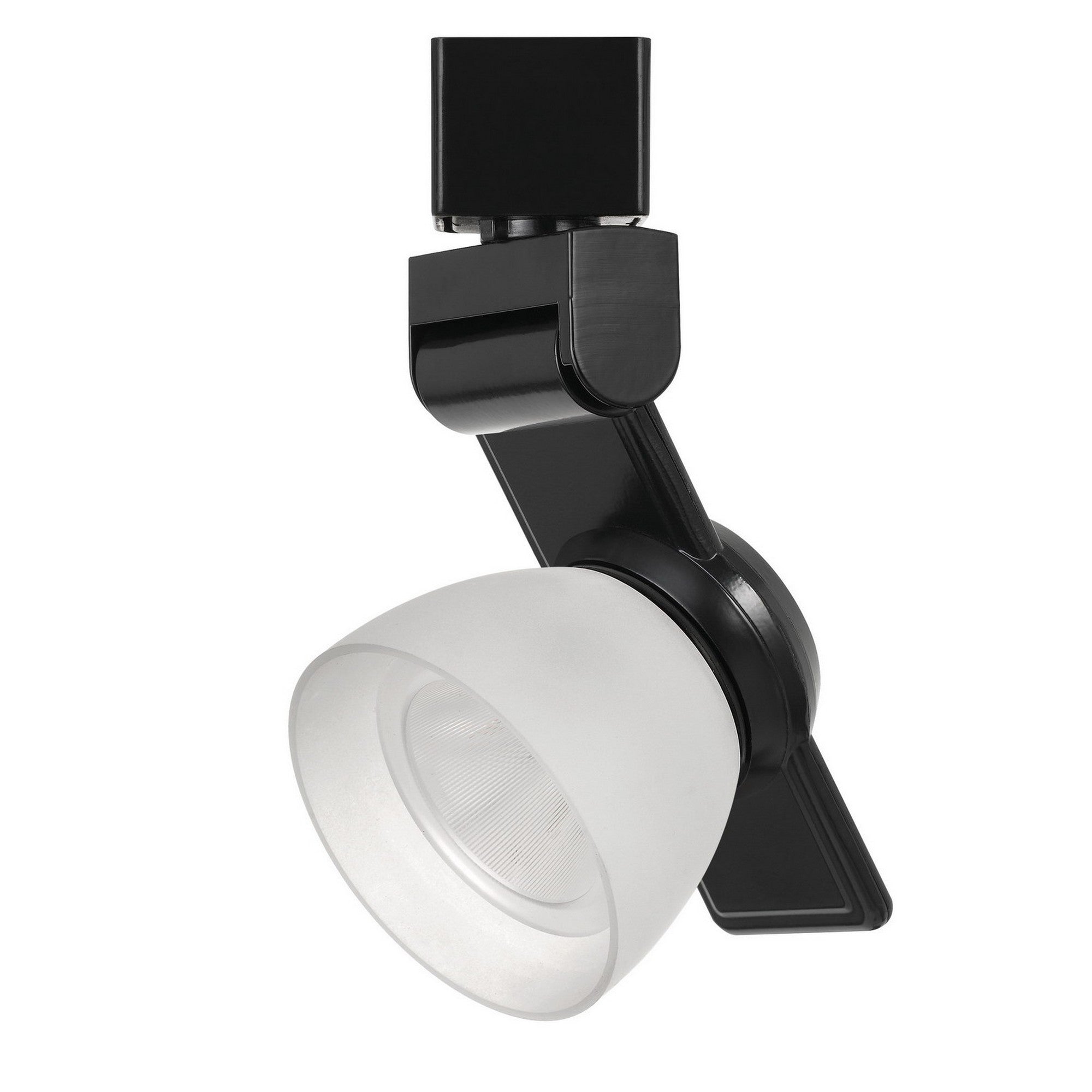 12W Integrated LED Track Fixture with Polycarbonate Head Black and White-zoom-1