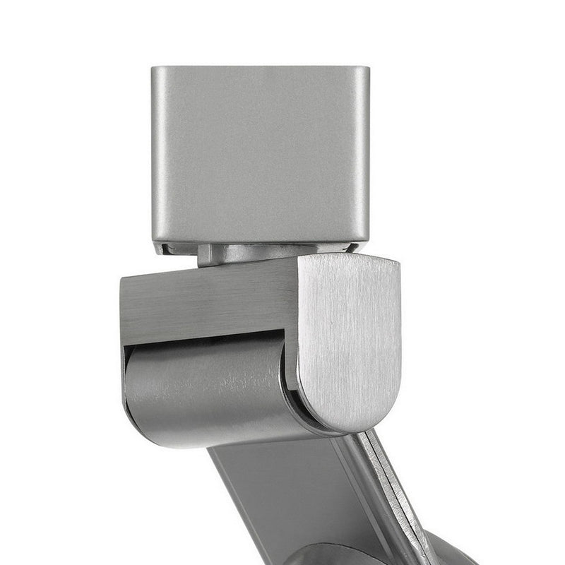 12W Integrated Metal and Polycarbonate LED Track Fixture Silver and Black-zoom-