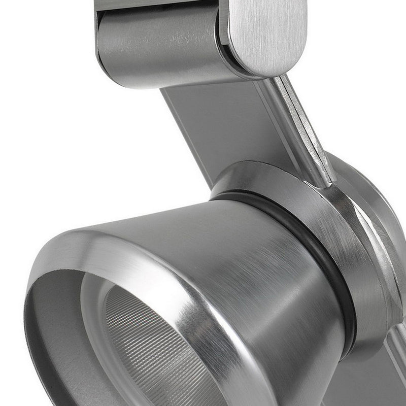 12W Integrated Metal and Polycarbonate LED Track Fixture Silver-zoom-