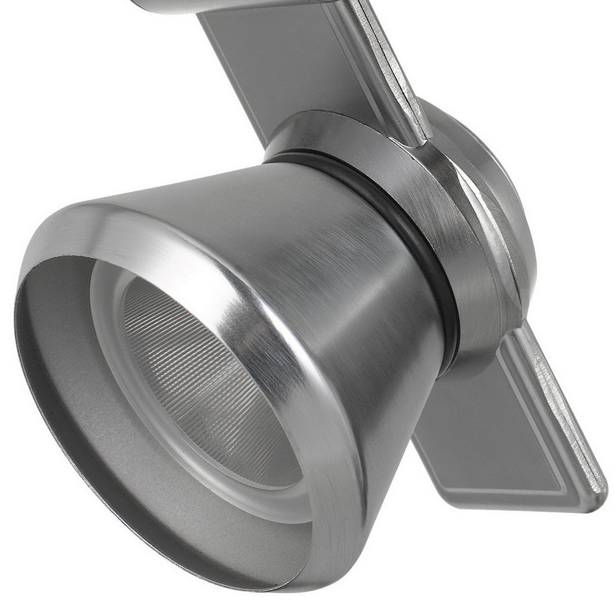12W Integrated Metal and Polycarbonate LED Track Fixture Silver-zoom-4