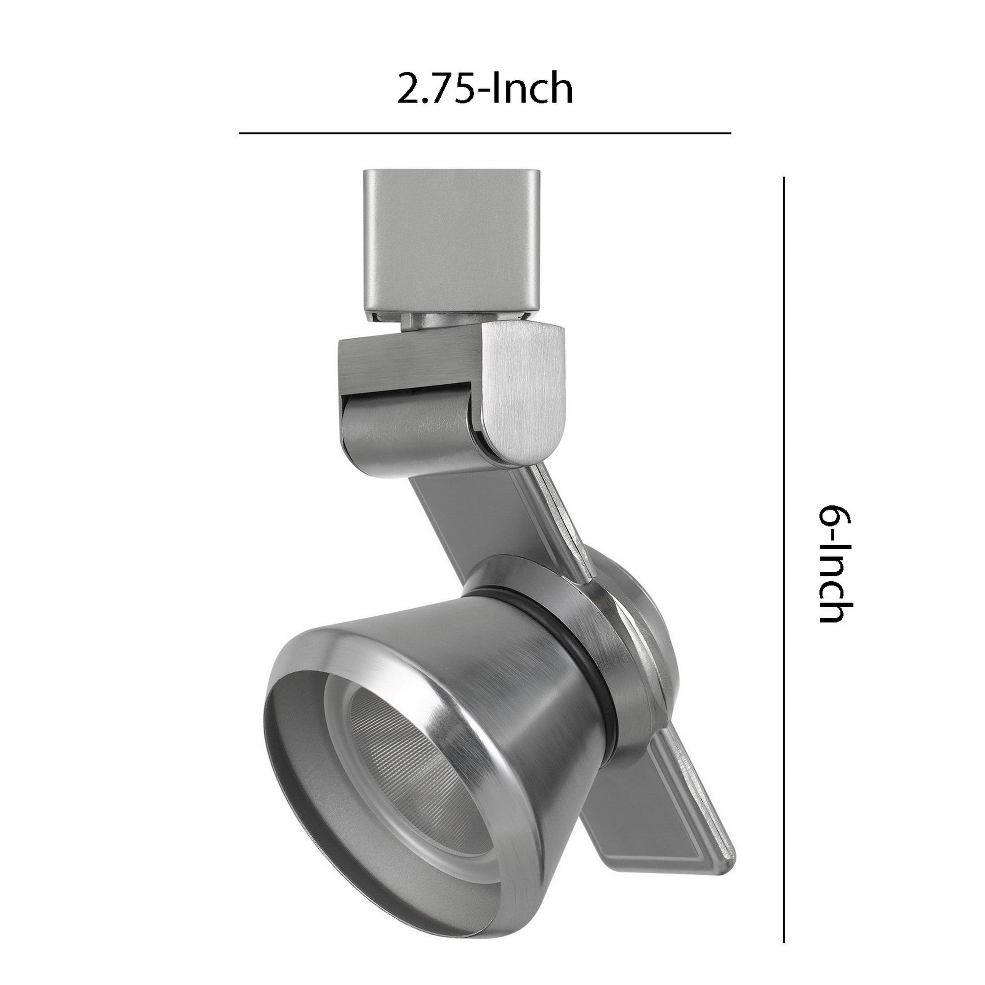 12W Integrated Metal and Polycarbonate LED Track Fixture Silver-zoom-5