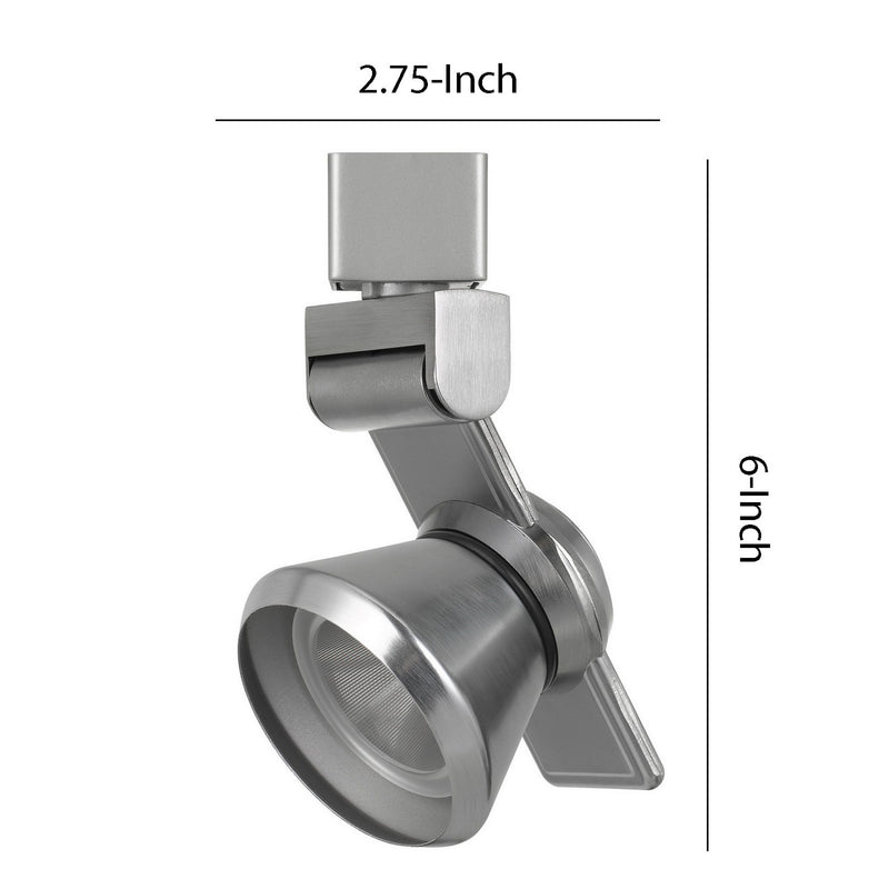 12W Integrated Metal and Polycarbonate LED Track Fixture Silver-zoom-