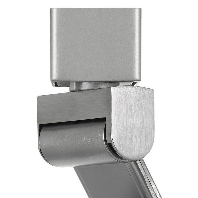12W Integrated LED Metal Track Fixture with Cone Head Silver and White-zoom-