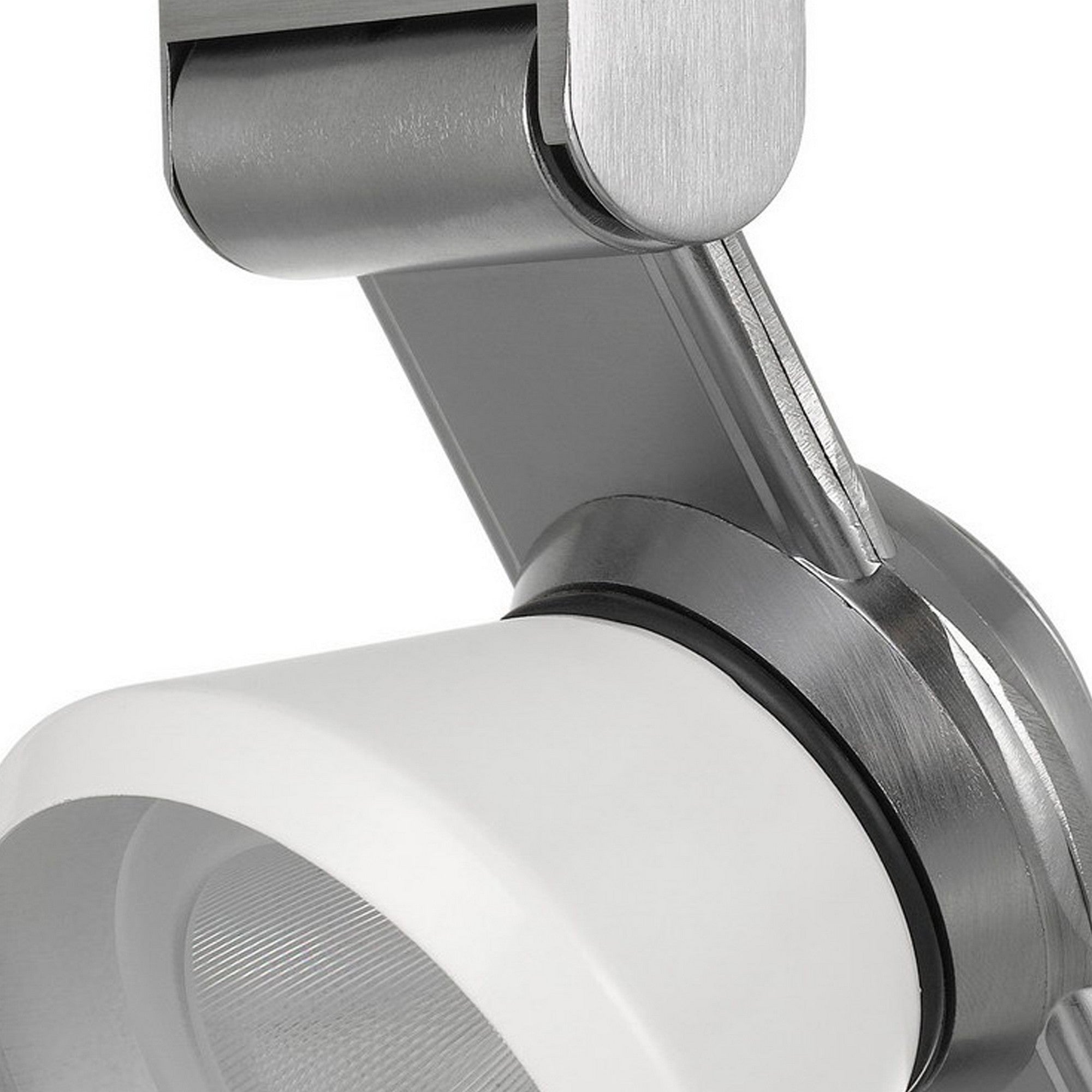 12W Integrated LED Metal Track Fixture with Cone Head Silver and White-zoom-3