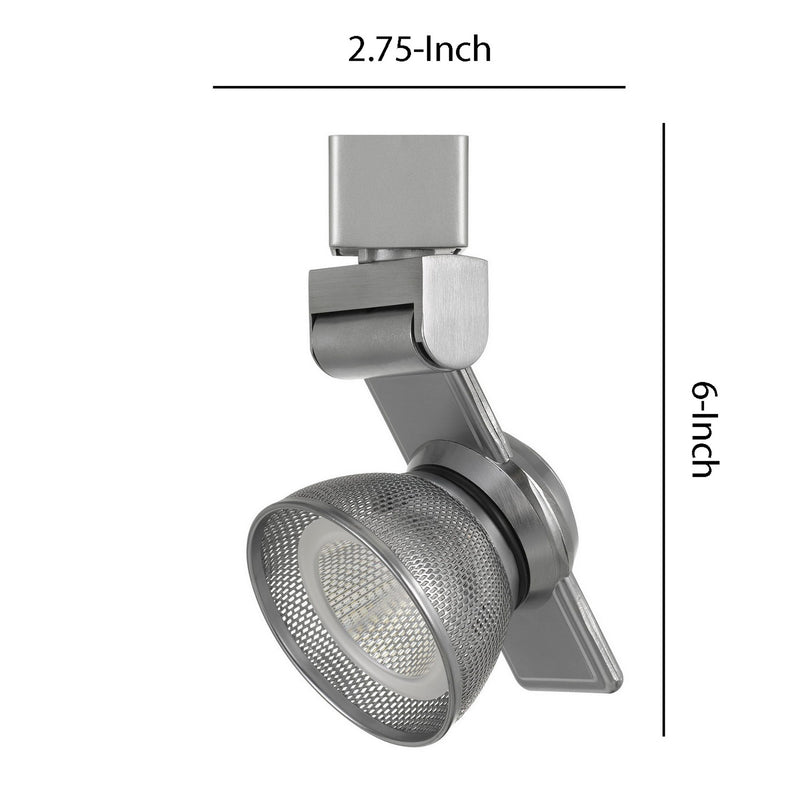 12W Integrated LED Metal Track Fixture with Mesh Head Silver-zoom-