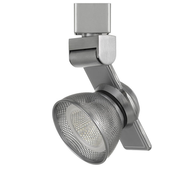12W Integrated LED Metal Track Fixture with Mesh Head Silver