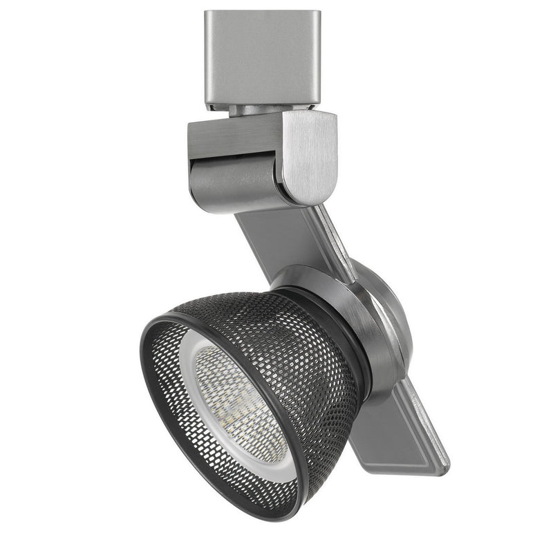 12W Integrated Dimmable LED Track Fixture with Mesh Head Silver and Black-zoom-