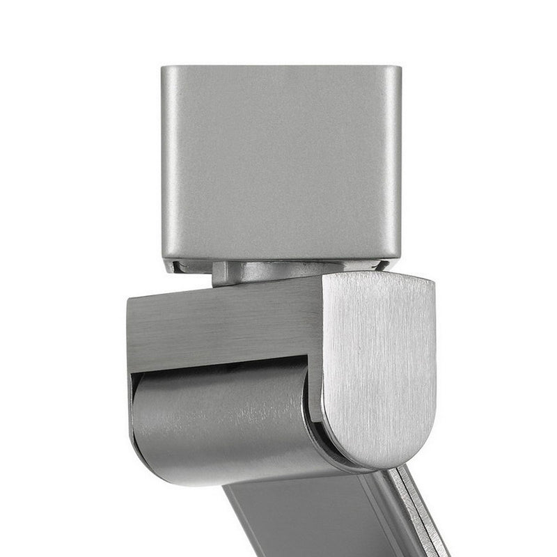12W Integrated Dimmable LED Track Fixture with Mesh Head Silver and Black-zoom-
