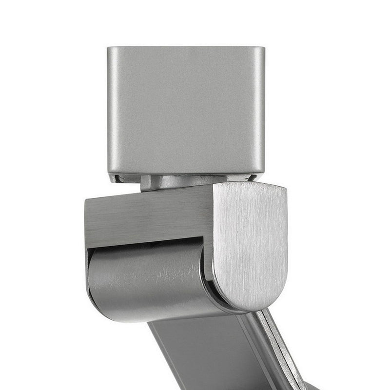 12W Integrated LED Metal Track Fixture with Mesh Head Silver and White-zoom-