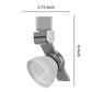 12W Integrated LED Metal Track Fixture with Mesh Head Silver and White