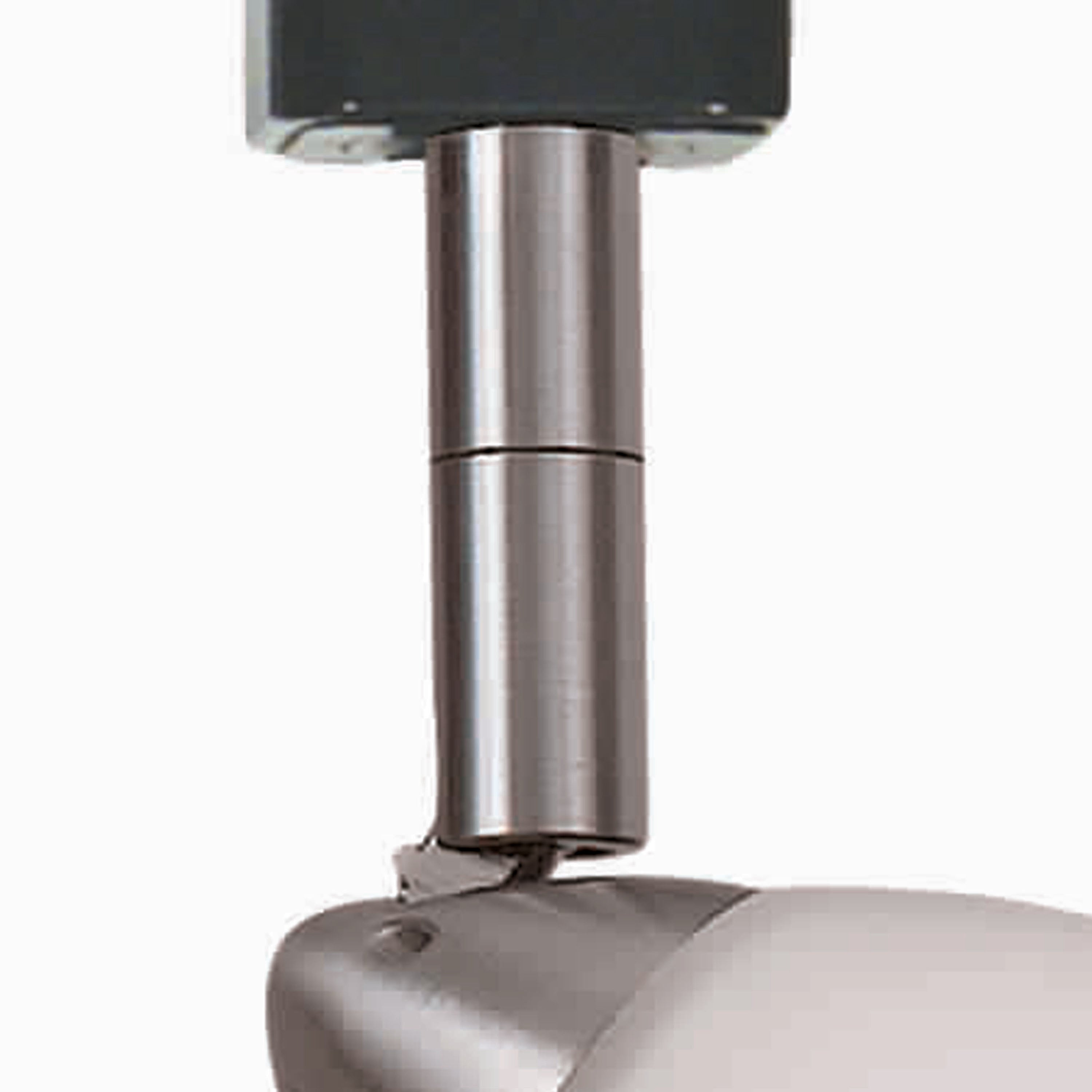 Metal Track Light with Interchangeable Round Glass Shade Silver and White-zoom-3