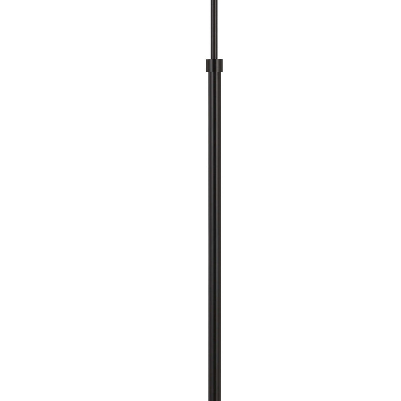 10w Led Adjustable Metal Floor Lamp With Swing Arm Black-zoom-