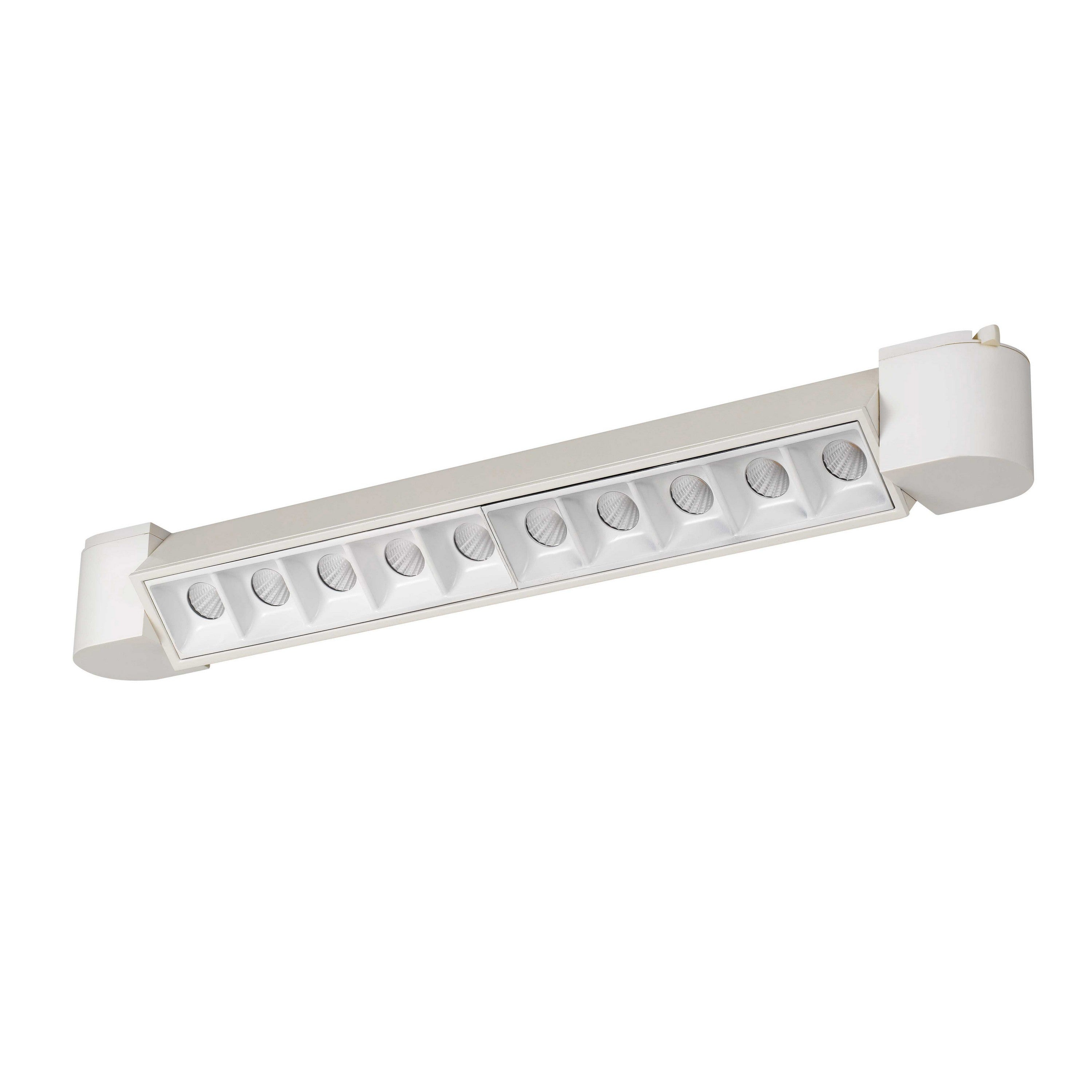 20 W Integrated LED Linear Design Track Fixture with Dimmer Feature White