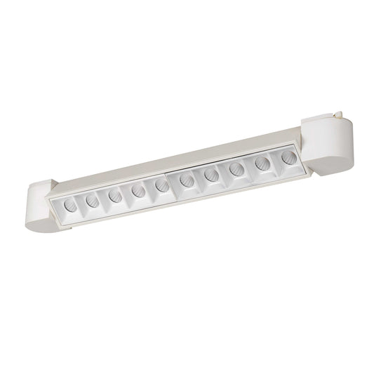 20 W Integrated LED Linear Design Track Fixture with Dimmer Feature White