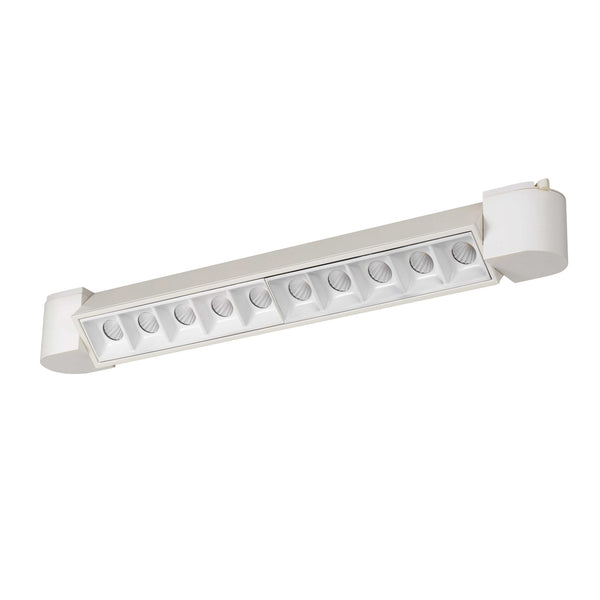 20 W Integrated LED Linear Design Track Fixture with Dimmer Feature White