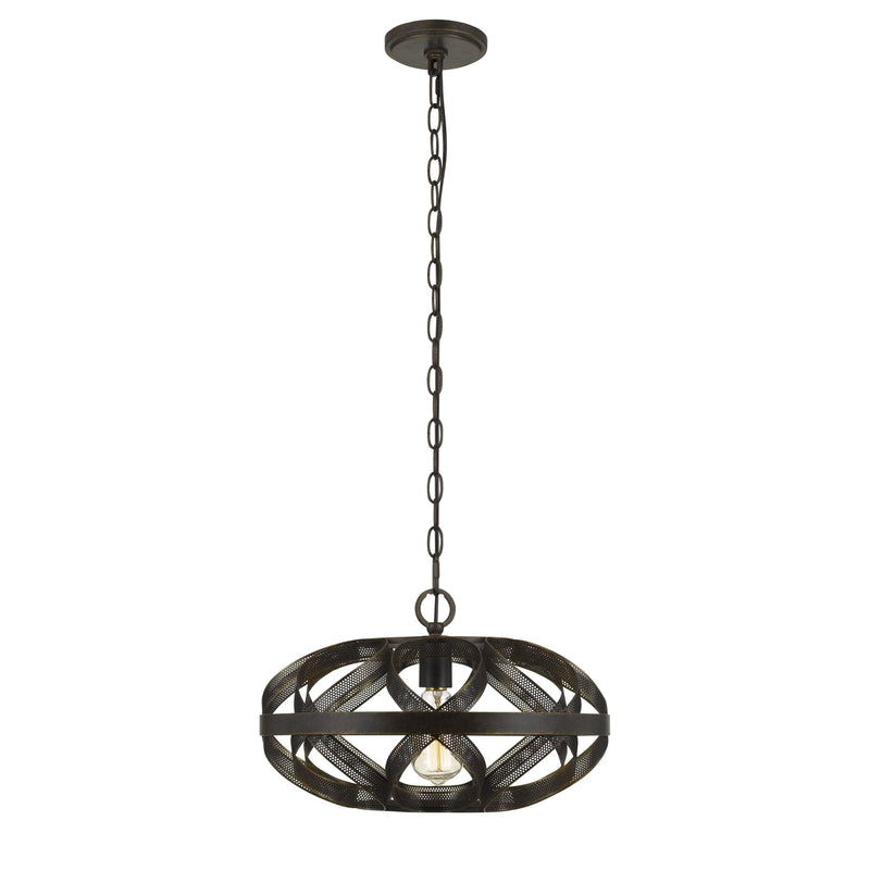 60w Twisted Metal Mesh Design Pendant Fixture Dark Bronze-zoom-