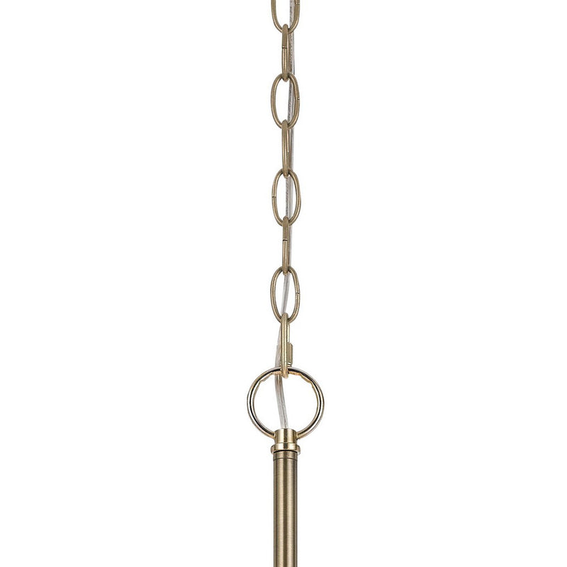 Drum Shade Pendant Lighting With Lattice Design Antique Brass-zoom-
