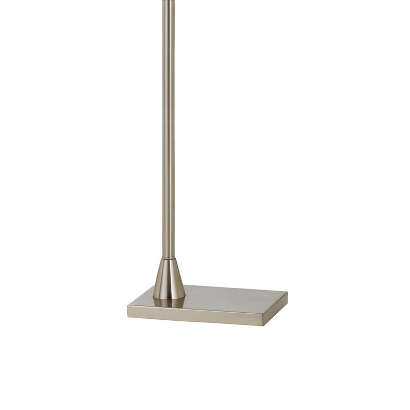 Integrated Led Floor Lamp With Metal Body And Adjustable Height Silver-zoom-