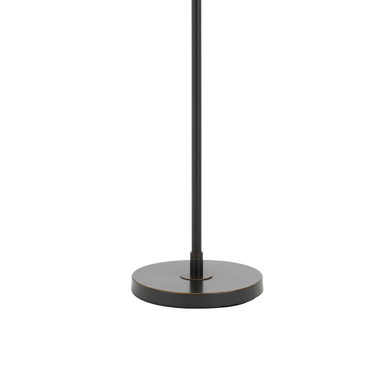 Metal Floor Lamp With Swing Arm And Tubular Stand Beige And Black-zoom-