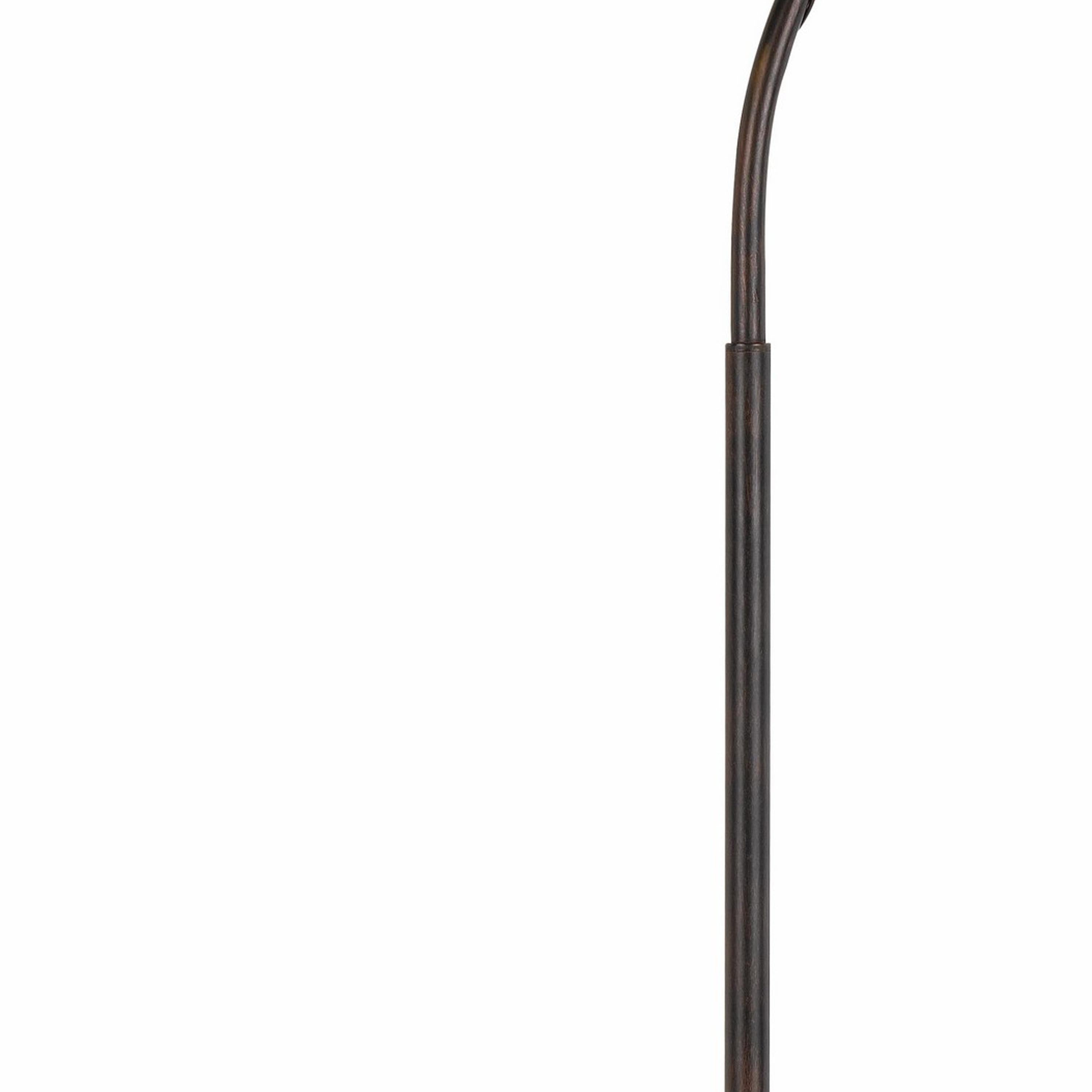 Downbridge Metal Tiffany Floor Lamp With Leaf Accents Multicolor-zoom-3