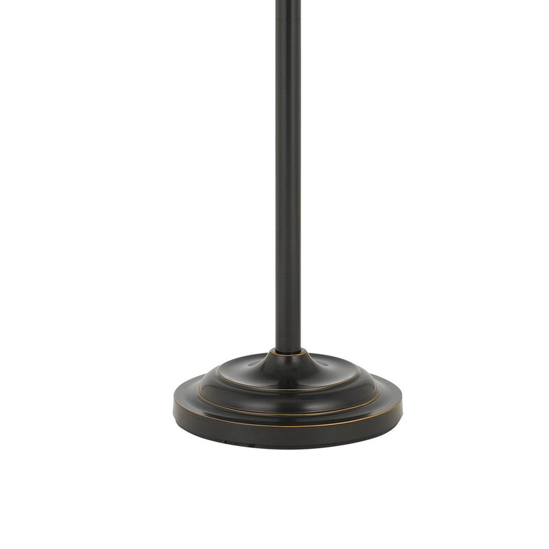 100 Watt Metal Body Floor Lamp With Adjustable Height And Head Black-zoom-