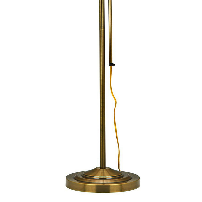 Metal Rectangular Floor Lamp With Adjustable Pole Gold-zoom-