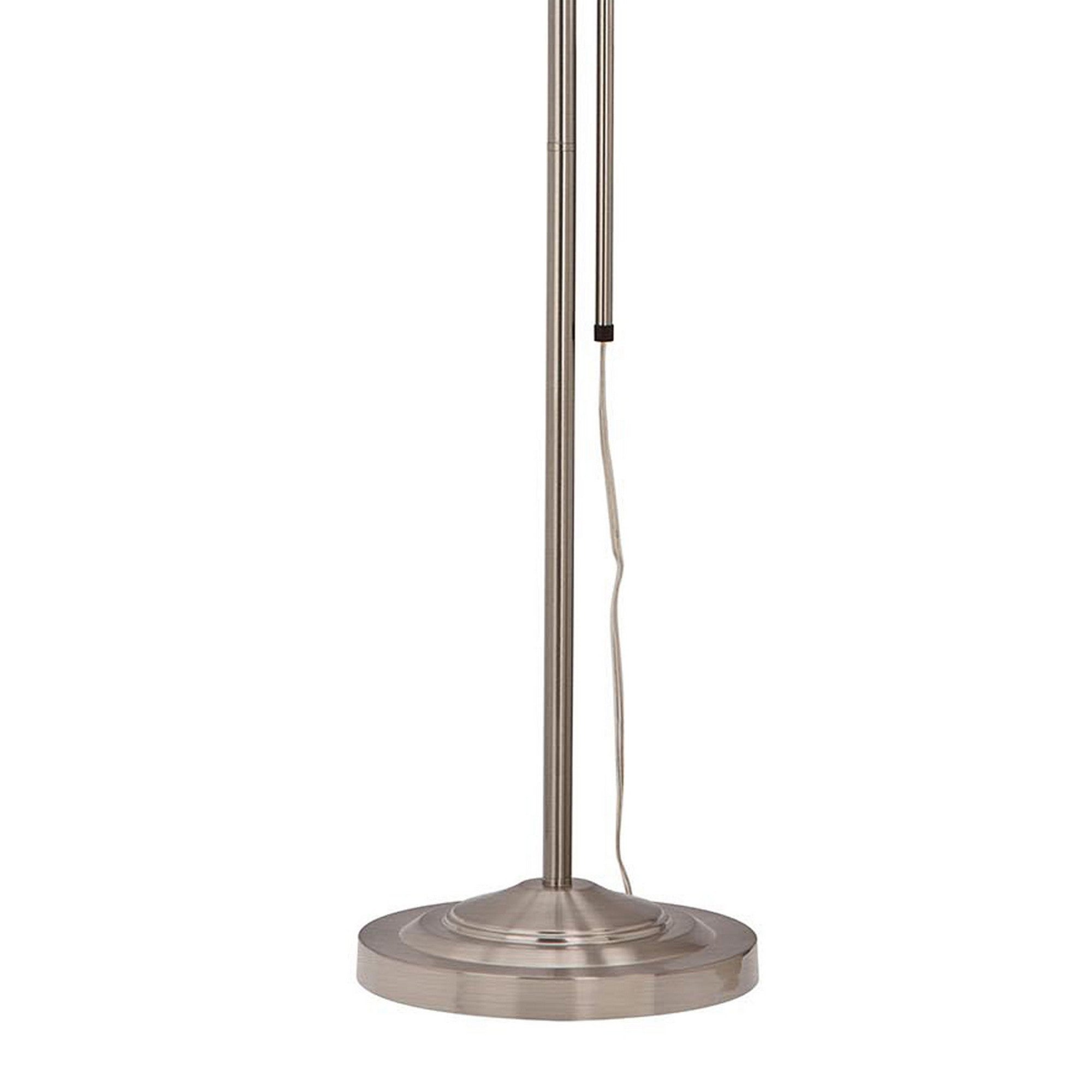 Metal Rectangular Floor Lamp With Adjustable Pole White-zoom-4