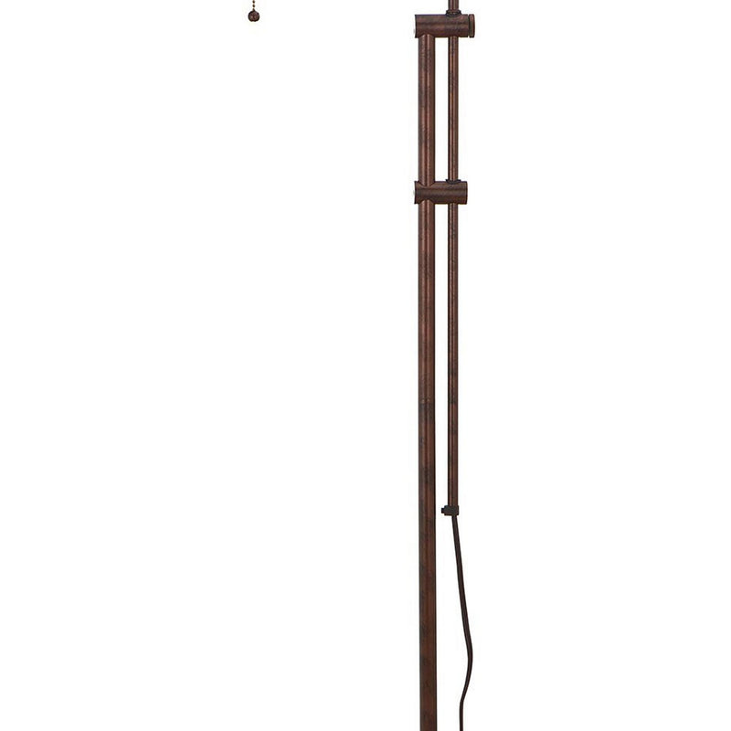 Metal Rectangular Floor Lamp With Adjustable Pole Bronze-zoom-