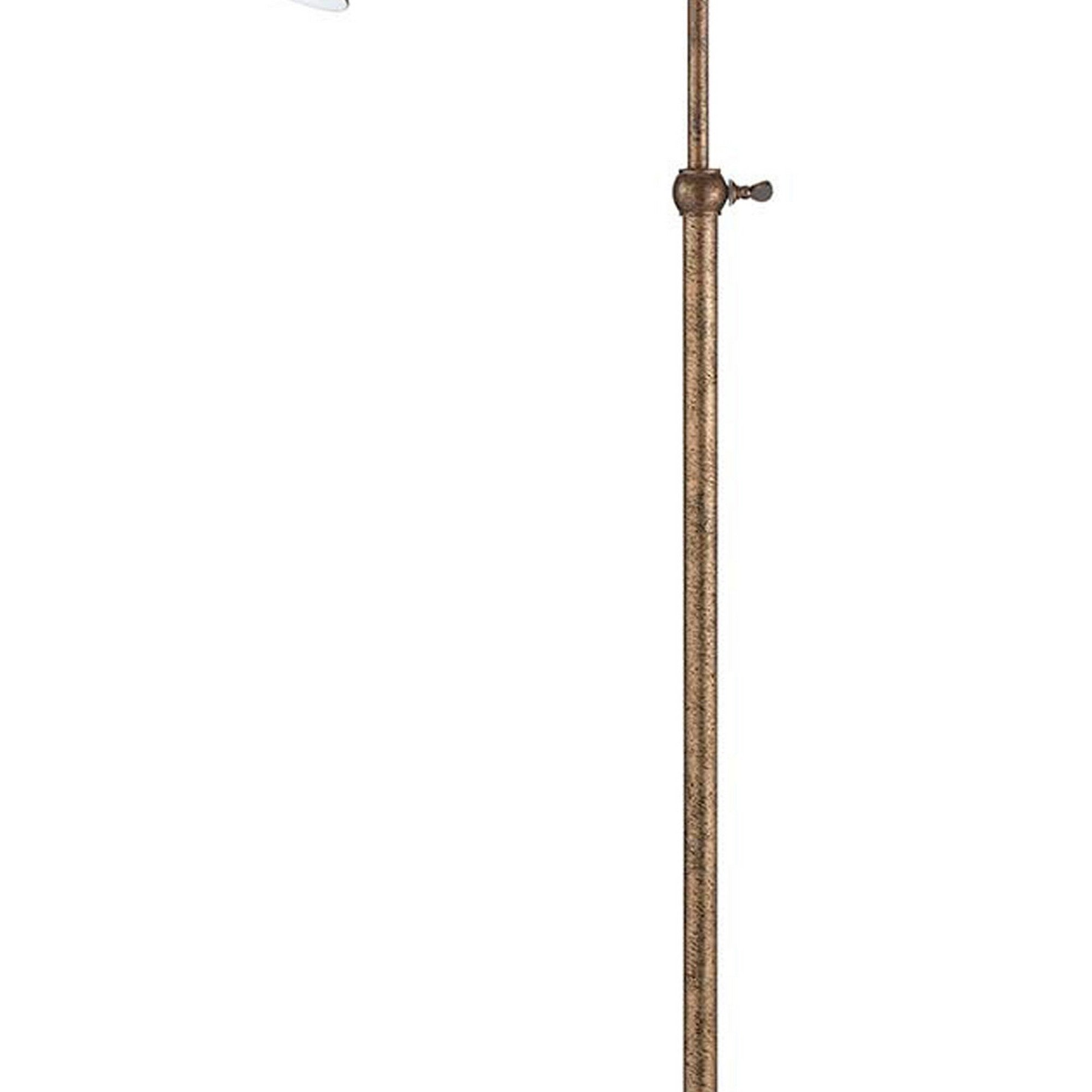 Metal Round 62" Floor Lamp With Adjustable Pole Bronze-zoom-3