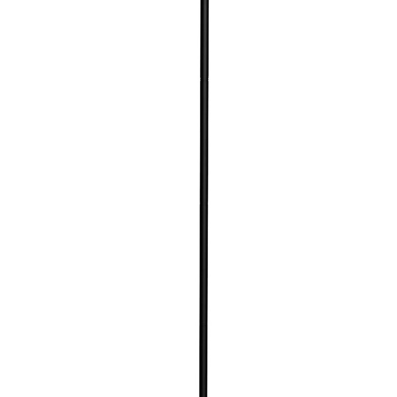 70 Inch Metal 3 Way Torchiere Floor Lamp Frosted Glass Black And White-zoom-