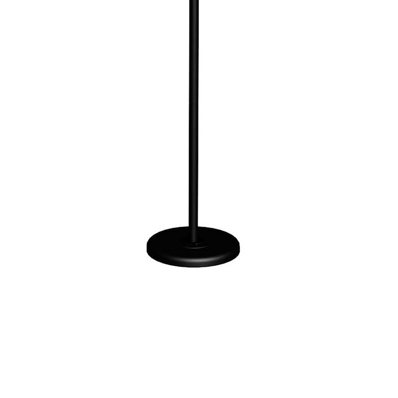 70 Inch Metal 3 Way Torchiere Floor Lamp Frosted Glass Black And White-zoom-