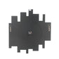 Irregular Mirror Panel Frame Wall Clock With Faux Diamond Inlay Silver