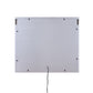Mirror Panel Frame Wall Decor With Light Function And Faux Diamond Silver